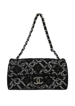CHANEL Pre-Owned 2006 chain print tote bag - Black