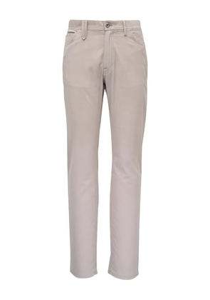 Brioni Meribel logo-patch trousers - Neutrals