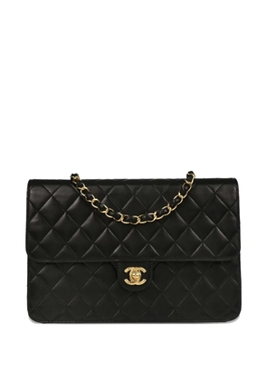CHANEL Pre-Owned 2008 medium turn-lock flap shoulder bag - Black