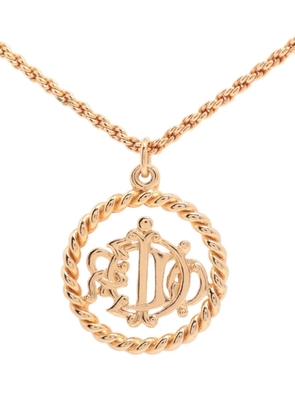 Christian Dior Pre-Owned 1990-2010 CD pendant necklace - Gold