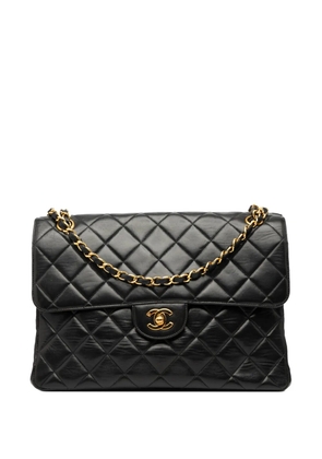 CHANEL Pre-Owned 1996-1997 Jumbo Quilted Lambskin Double Sided Flap shoulder bag - Black
