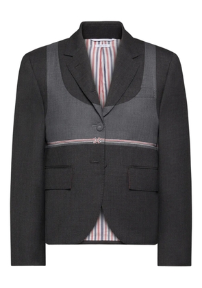 Thom Browne twill trompe-l'œil jacket - Grey
