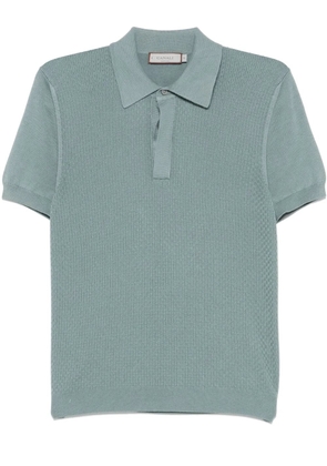 Canali textured polo shirt - Green