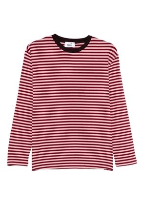 Niu striped long-sleeve T-shirt - Pink
