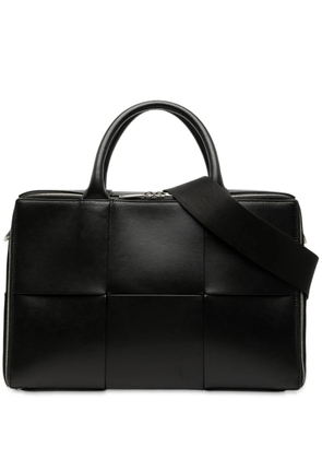 Bottega Veneta Pre-Owned 2012-2025 Calfskin Maxi Intrecciato Arco Briefcase business bag - Black
