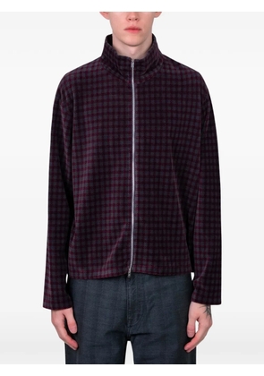 OUR LEGACY Shrunken zip-up sweater - Red