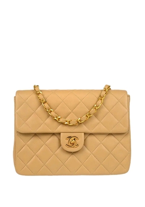 CHANEL Pre-Owned 1990 Classic Square Flap shoulder bag - Neutrals