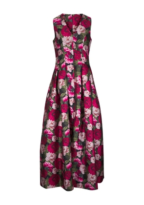 Sachin & Babi Brooke floral V-neck maxi dress - Red