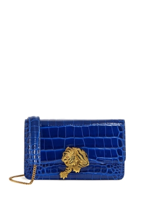 Roberto Cavalli crocodile-effect shoulder bag - Blue