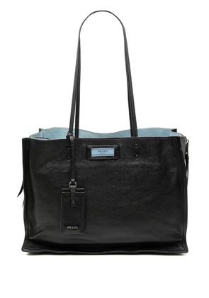 Prada Pre-Owned 2013-2025 Glace Calf Etiquette tote bag - Black