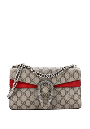 Gucci Pre-Owned Dionysus Bag GG Coated Canvas with Crystal Embellished Metal Small shoulder bag - Brown