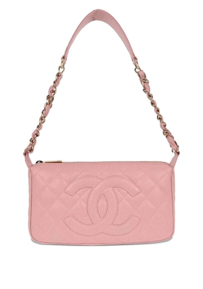 CHANEL Pre-Owned 2004-2005 diamond-quilting shoulder bag - Pink