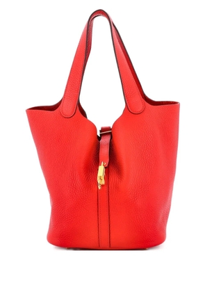 Hermès Pre-Owned Picotin Lock Bag Clemence MM bucket bag - Red