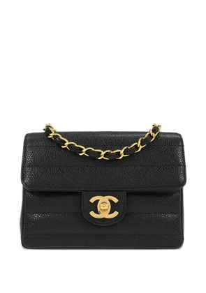 CHANEL Pre-Owned 1995 mini Classic Square Flap shoulder bag - Black