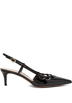 Gianvito Rossi cut-out slingback pumps - Black