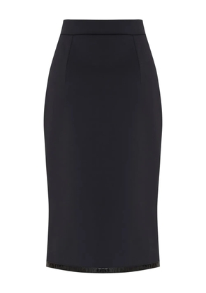 Gloria Coelho blue midi skirt - Black