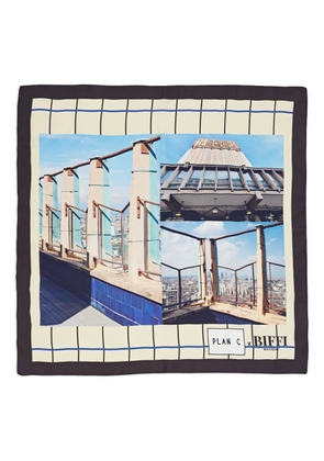 DEMIUR x Biffi Boutiques Demiur building-print scarf - Black