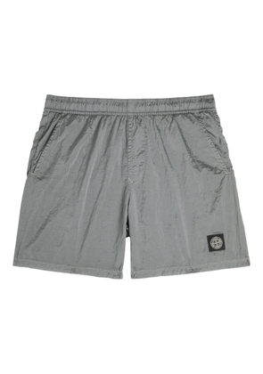 Stone Island logo-patch swim shorts - Grey