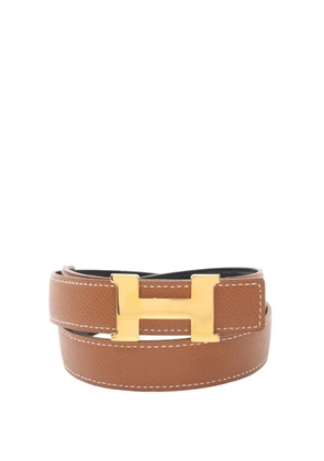 Hermès Pre-Owned 1997 Epsom Constance H Reversible belt - Brown