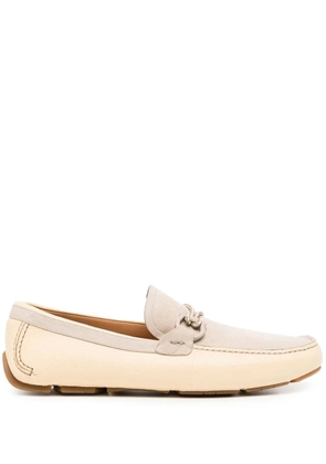 Ferragamo Gancini leather loafers - Grey