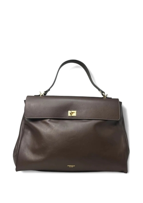 avenue 67 leather tote bag - Brown