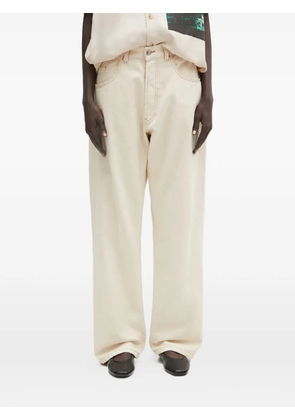 Aries embroidery jeans - Neutrals