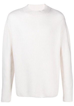 Le Kasha ribbed organic cashmere jumper - White