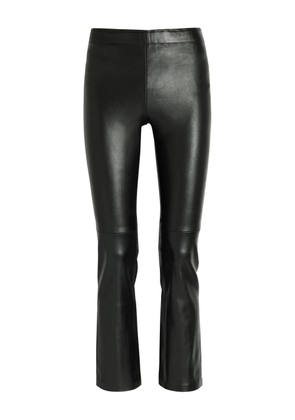 Stouls panelled leather trousers - Black
