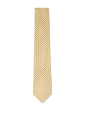 Ferragamo ball-print tie - Yellow