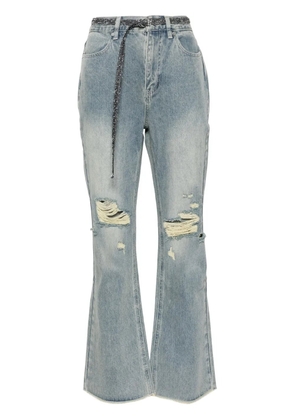 Musium Div. embellished waist pouch jeans - Blue