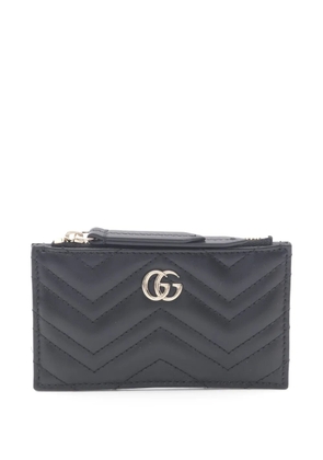 Gucci Pre-Owned 2020s chevron-quilted coin purse - Black
