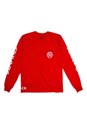 Chrome Hearts Scroll Logo long-sleeve T-shirt - Red