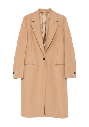 TOTEME single-breasted wool coat - Brown