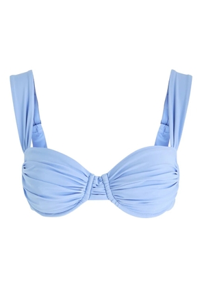 Faithfull the Brand Sol gathered bikini top - Blue