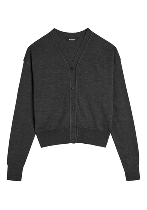 Jacquemus V-neck buttoned cardigan - Grey