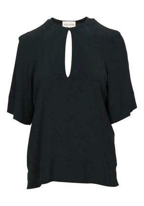 Semicouture keyhole-neckline top - Black