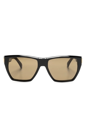 Dunhill geometric-frame sunglasses - Black