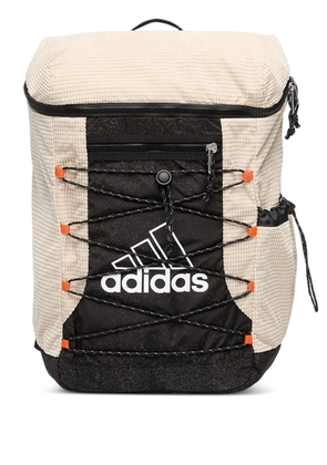 adidas logo-print backpack - Neutrals