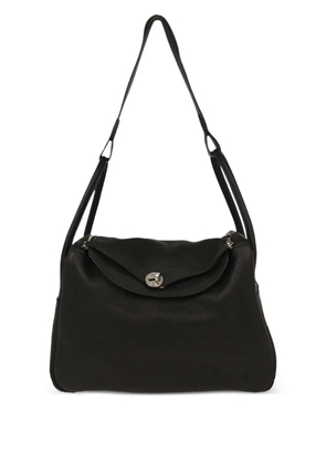 Hermès Pre-Owned 2007 34 Lindy leather shoulder bag - Black