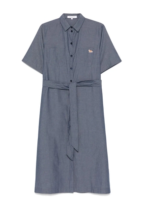 Maison Kitsuné double-pocket midi dress - Blue