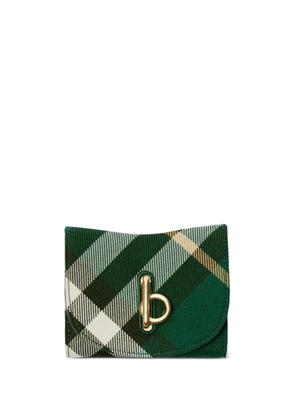 Burberry Rocking Horse checked wallet - Green