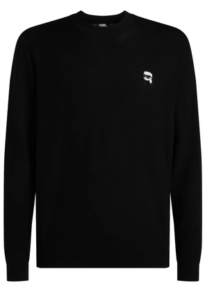 Karl Lagerfeld Ikon merino-wool jumper - Black