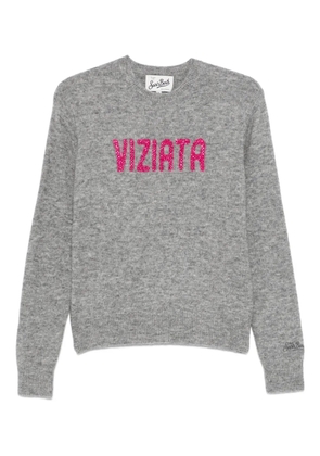 MC2 Saint Barth crystal-embellishment sweater - Grey