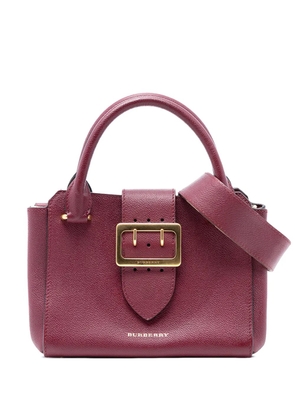 Burberry Pre-Owned 2000-2017 Small Grained Leather Buckle Tote satchel - Red