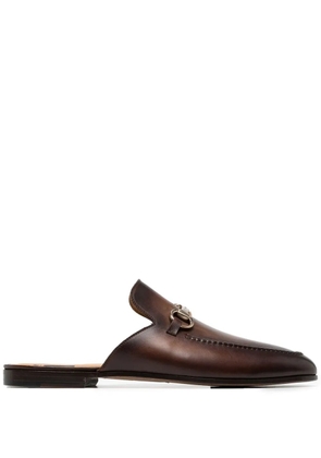 Magnanni horsebit-buckle slip-on loafers - Brown