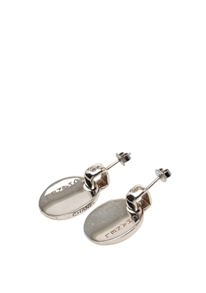 CHANEL Pre-Owned 2010-2020 Sterling Silver Logo Push Back earrings