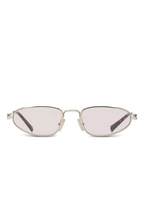 Miu Miu Eyewear oval-frame metal sunglasses - Pink