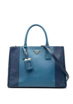 Prada Pre-Owned 2010-2025 Medium Bicolor Saffiano Lux Galleria Double Zip satchel - Blue
