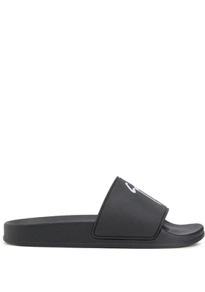 Giuseppe Zanotti Brett signature-logo slides - Black