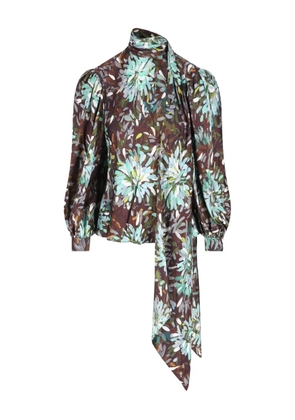 Gucci floral-print shirt - Brown